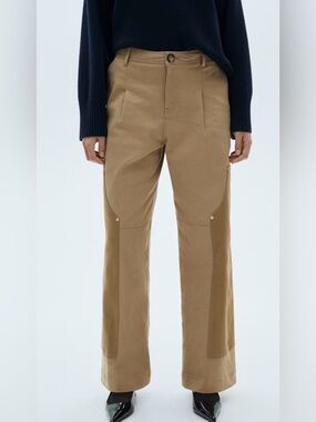 Mango - contrasting panels pants
